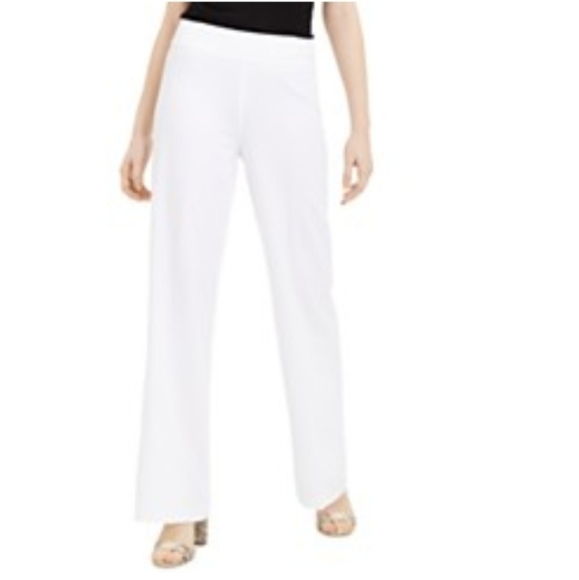 𝅺inc  International Concepts Bright White Side Zipped Pants - Picture 1 of 15